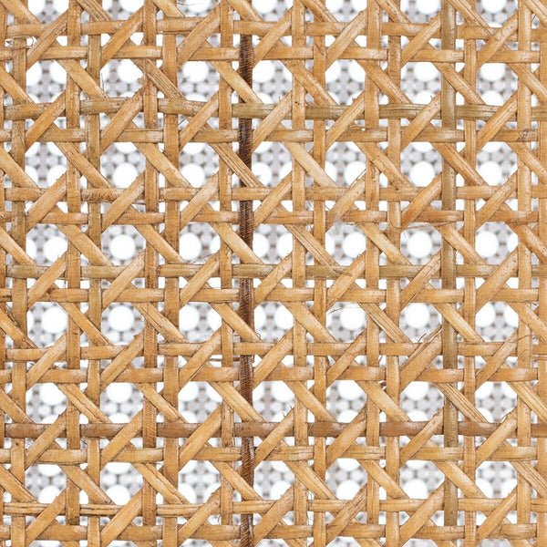 Danez Cane Dining Table White Top / Natural Base Wood DTB2100C-2BX