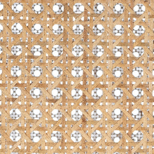 Danez Cane Dining Table Black Top / Light Natural Base Wood DTB2100D-2BX