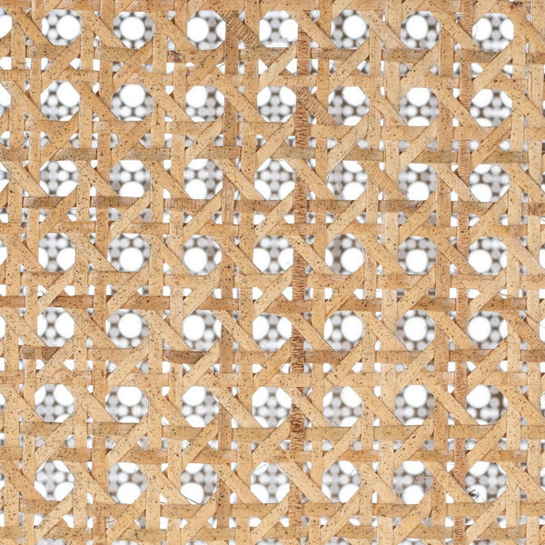 Danez Cane Dining Table Black Top / Light Natural Base Wood DTB2100D-2BX