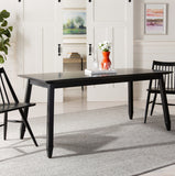 Safavieh Brayson Rectangle Dining Table Black Wood DTB5000A