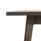 Safavieh Simone Square Dining Table Grey Walnut Wood DTB9200B 889048625143