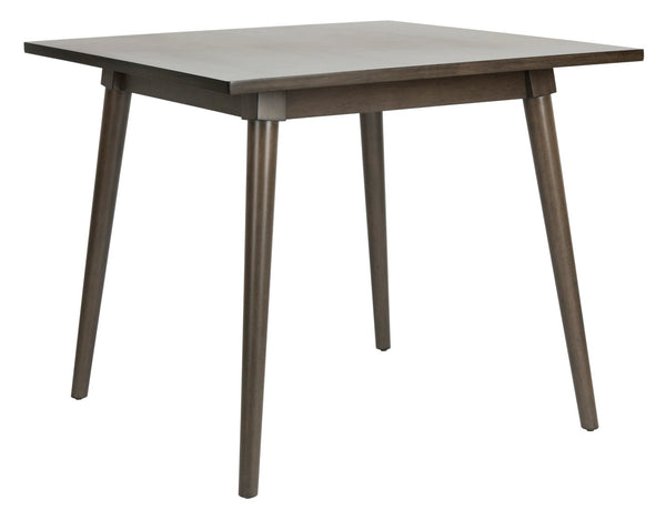 Safavieh Simone Square Dining Table Grey Walnut Wood DTB9200B 889048625143