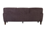 Porter Designs Evan Soft Textured Microfiber Contemporary Sofa Brown 01-195-01-8130