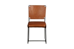 Porter Designs Toluca Leather Transitional Dining Chair Brown 07-218-02-3669