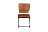 Porter Designs Toluca Leather Transitional Dining Chair Brown 07-218-02-3669