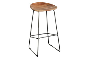 Porter Designs Neri Solid Acacia Wood 30" Modern Bar Stool Brown 07-192-10-18178A-1