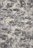 Nourison Michael Amini Gleam MA603 Painterly Machine Made Power-loomed Indoor only Area Rug Ivory/Slate 5'3" x 7'3" 841491107959