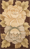Nourison Tropics TS09 Floral Handmade Tufted Indoor Area Rug Brown 7'6" x 9'6" 99446546340