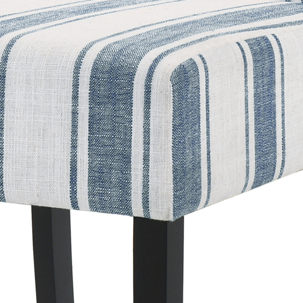 Blue striped dining online chairs