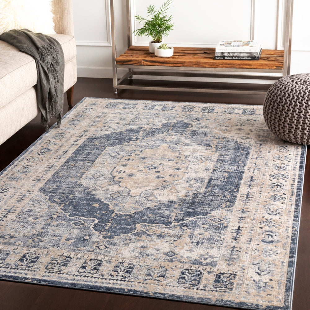 Durham DUR-1015 Traditional Polypropylene, Acrylic Rug DUR1015-912 Taupe, Medium Gray, Charcoal, Black, White 85% Polypropylene, 15% Acrylic 9' x 12'