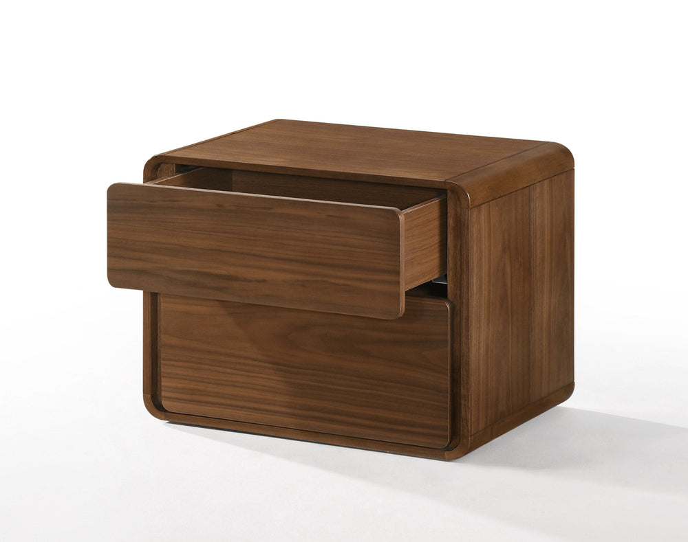 VIG Furniture Modrest Dustin - Modern Walnut Nightstand VGMABR-99-NS