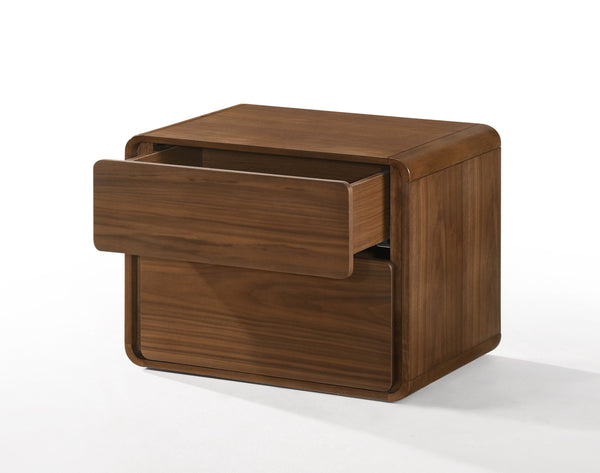 VIG Furniture Modrest Dustin - Modern Walnut Nightstand VGMABR-99-NS