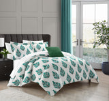 Chic Home Clarissa Comforter Set Green Queen