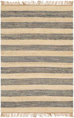 Davidson II DVN-2006 Cottage Jute Rug DVN2006-810 Navy, Cream, Khaki 100% Jute 8' x 10'