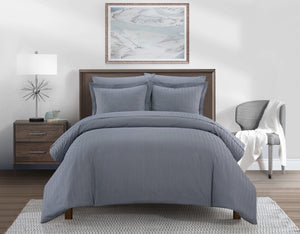 Laurel Navy Twin 2pc Duvet Set