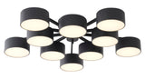 Bethel Black LED Chandelier in Metal & Acrylic