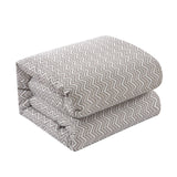 Blaine Taupe Twin 5pc Duvet Set