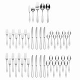 Oneida Mooncrest 45 Piece Everyday Flatware Set, Service For 8 B336045A