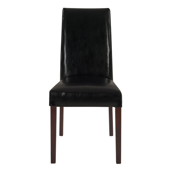 Hartford Bicast Leather Dining Chair Set of 2 - Chic Mid-Century Modern Design for Your Home
