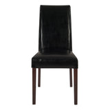 Hartford Bicast Leather Dining Chair Set of 2 - Chic Mid-Century Modern Design for Your Home