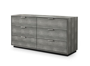 VIG Furniture Modrest Dynasty - Modern Shagreen Dresser VGVCJ2108-D-GRY-DRS