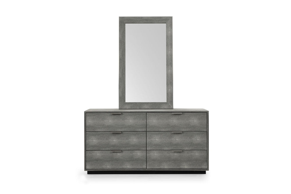 VIG Furniture Modrest Dynasty - Modern Shagreen Dresser VGVCJ2108-D-GRY-DRS