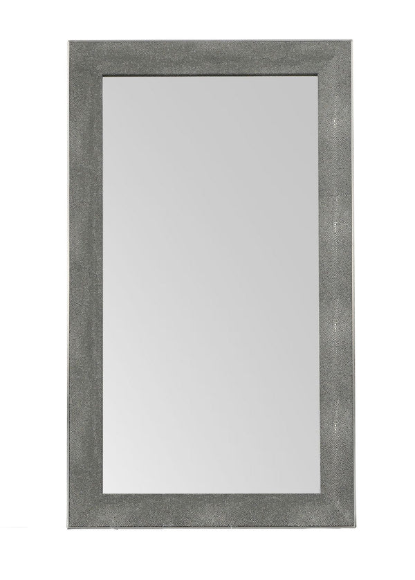 VIG Furniture Modrest Dynasty - Modern Shagreen Mirror VGVCJ2108-M-GRY-MIR