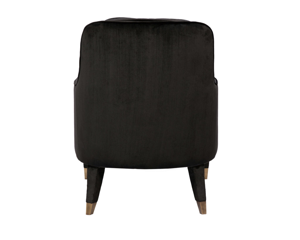 Tzivia Black Accent Chair