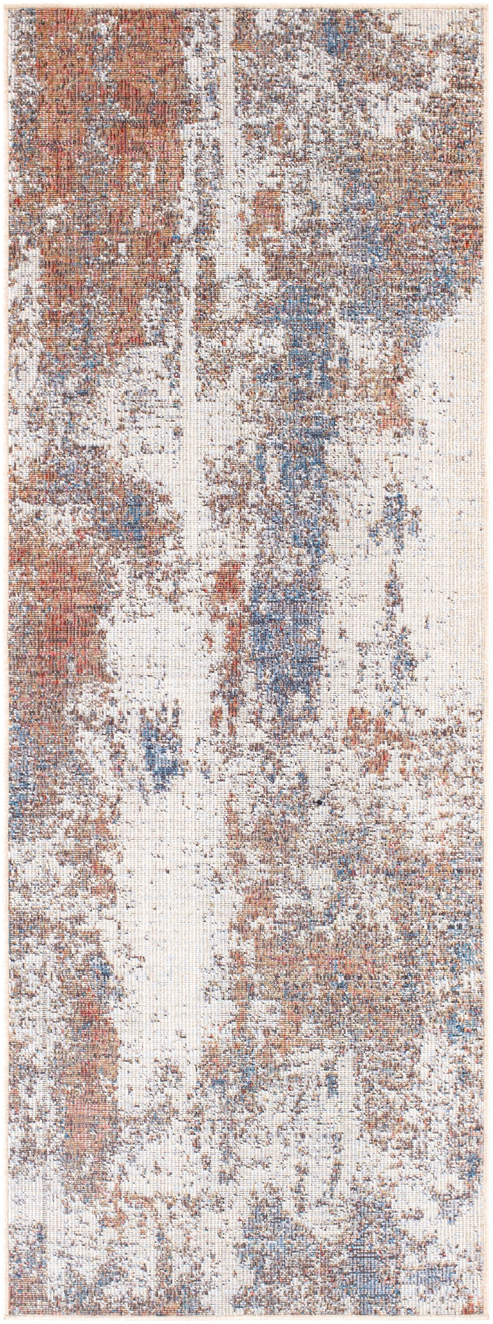 Daytona Beach DYT-2304 Modern Polyester, Polypropylene Rug DYT2304-2773 Beige, Cream, Medium Gray, Light Gray, Burnt Orange, Dark Red, Taupe, Dark Brown, Sky Blue, Navy, Charcoal, Rose 92% Polyester, 8% Polypropylene 2'7" x 7'3"