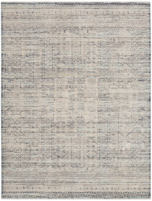 Nourison Nyle NYE06 Bohemian Machine Made Power-loomed Indoor only Area Rug Ivory Blue 12' x 15'9" 99446105974