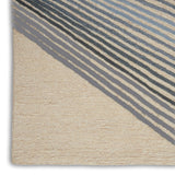 Nourison Symmetry SMM06 Artistic Handmade Tufted Indoor Area Rug Ivory/Grey 5'3" x 7'9" 99446495532