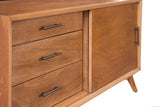 Alpine Furniture Flynn Small TV Console, Acorn 966-15 Acorn Mahogany Solids & Okoume Veneer 50 x 20 x 27