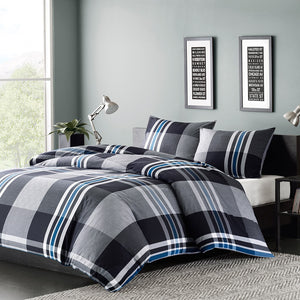 INK+IVY Nathan Casual| 100% Cotton Yarn Dyed Duvet Mini Set II12-057