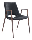 Desi Modern Commercial Dining Chair Set of 2 - Durable Steel Frame with Stylish Mid-Century Design