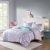 Pearl Modern/Contemporary 100% Polyester Metallic Printed Duvet Cover Set