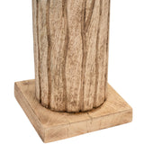 Sagebrook Home Contemporary Wood, 60" Totem Pillar, Brown 17481-01 Brown Mango Wood