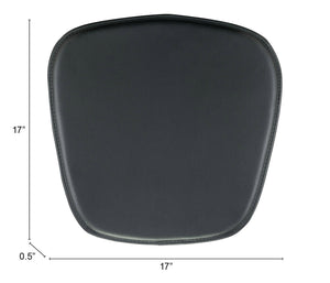 Zuo Modern Wire 100% Polyurethane, Foam Modern Commercial Grade Cushions Black 100% Polyurethane, Foam