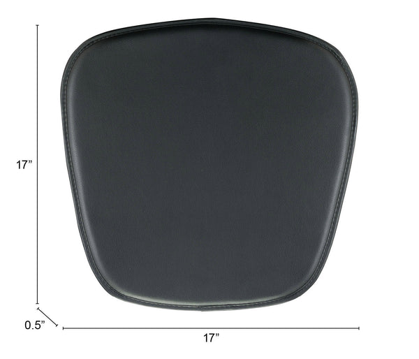 Zuo Modern Wire 100% Polyurethane, Foam Modern Commercial Grade Cushions Black 100% Polyurethane, Foam