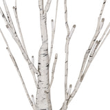 4-Foot Pre-Lit 48 White LED Artificial Twig Birch Tree, White