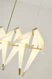 Bethel Gold LED Chandelier in Metal & Acrylic