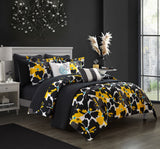 Malea Black Twin 9pc Comforter Set