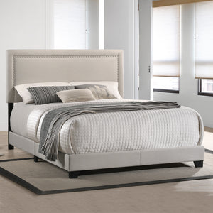 Intercon Zion Modern Upholstered Queen Bed UB-BR-ZONQEN-FOG-C UB-BR-ZONQEN-FOG-C