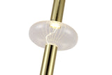 Bethel Gold LED Pendant in Metal & Glass