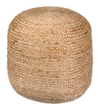 Zuo Modern Lillian Jute, Polystyrene Modern Commercial Grade Ottoman Natural Jute, Polystyrene