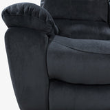 Porter Designs Ramsey Microfiber Dual seat Transitional Reclining Love Gray 03-112C-02B-6014