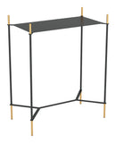 Zuo Modern Austin Steel Modern Commercial Grade Side Table Black, Gold Steel