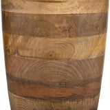 Sagebrook Home Contemporary Wood,32",flower Vase, Brown 17407-01 Brown Mango Wood