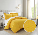 Tyson Yellow Queen 3pc Duvet Set