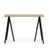 Toccoa Modern Industrial Handmade Mango Wood Console Table, Natural and Black