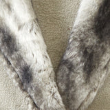 Belgian Grey Fleece Robe